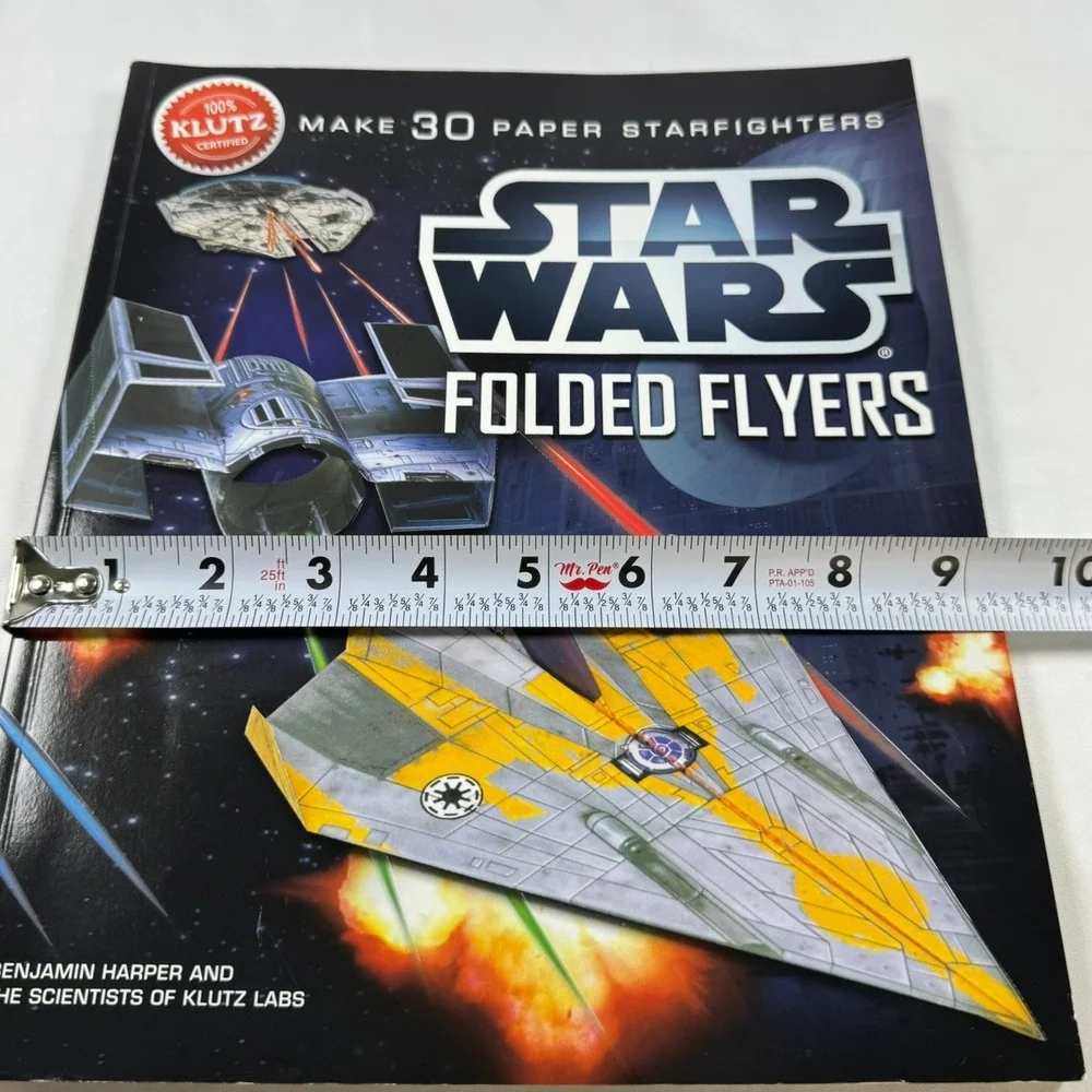 Star Wars Folded Flyers Klutz Paper Starfighters Activity Book 30 Ships 2012